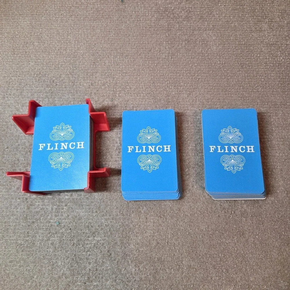 Vintage Flinch Card Game, 1963, classic card game night family fun MCM analog
